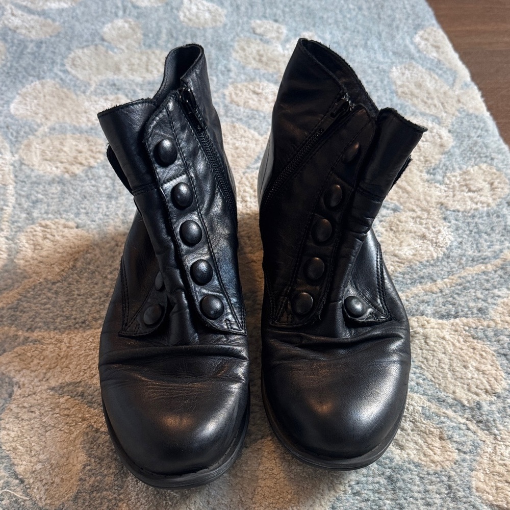 Miz Mooz Black Louise Ankle Boots